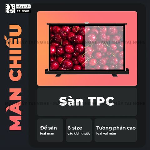 Màn chiếu để sàn tương phản cao Xview X2, có chân dựng đứng, góc nhìn 180 độ, loại cao cấp, cho chất lượng hình ảnh đẹp, sắc nét, thuận tiện di chuyển, hỗ trợ 6 kích thước