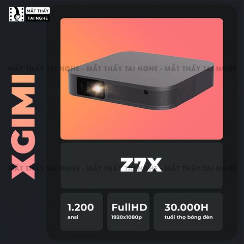 Xgimi Z7X - Máy chiếu thông minh bản nội địa máy chiếu DLP công nghệ 3D độ sáng 1.200 Ansi cho hình ảnh và màu sắc cực đẹp