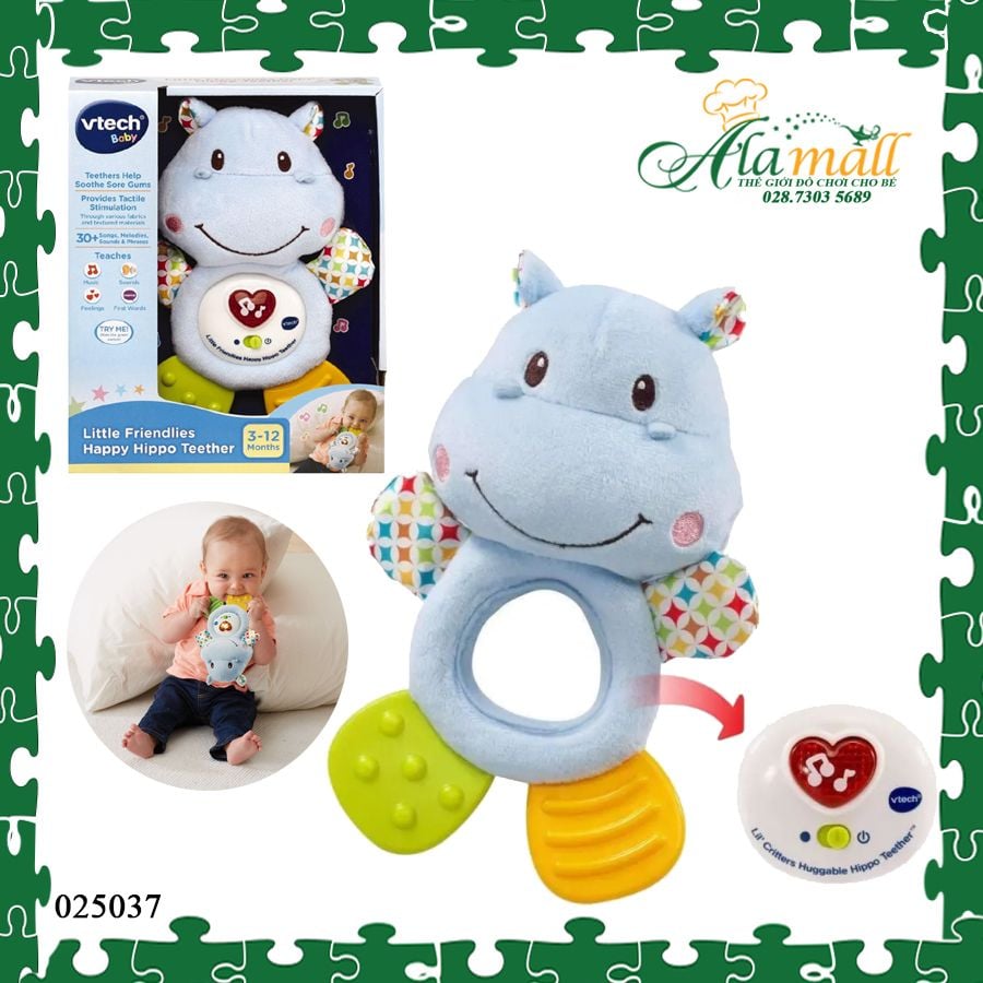 vtech little friendlies happy hippo teether