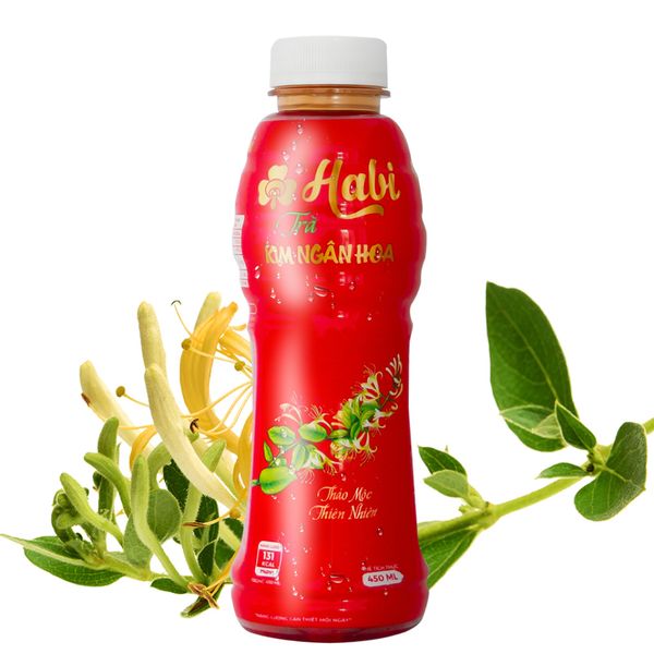 Trà Kim Ngân Hoa Habi Chai 450ml