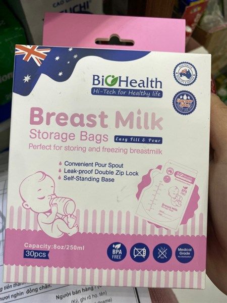 Túi trữ sữa bio health