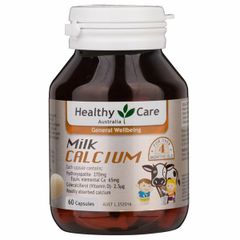 Healthy Care Milk Calcium 60 Capsules