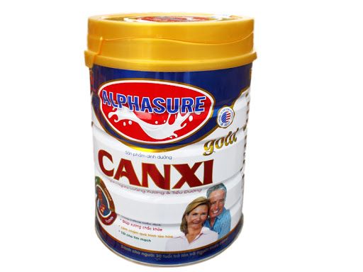 Sữa bột Alphasure Gold Canxi cho người lớn tuổi lon 900gr