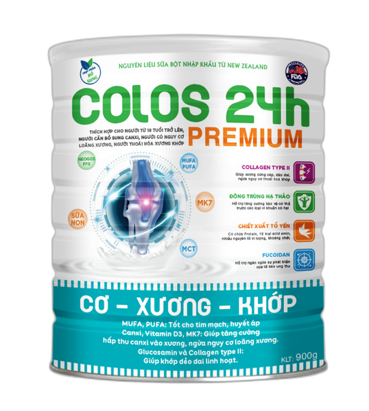 Sữa Colos 24h Premium Cơ Xương khớp 900g