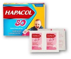 Hapacol 80mg hạ sốt cho trẻ sơ sinh dưới 1 tuổi