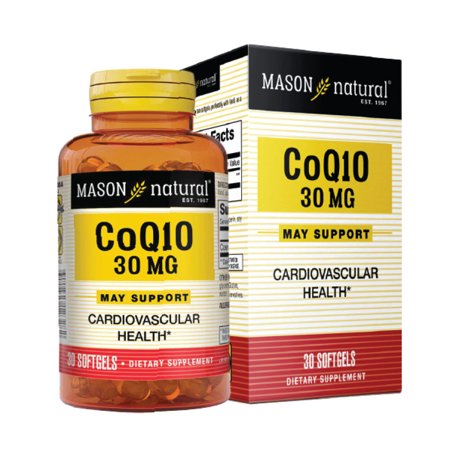 Mason Natural CoQ10 30mg hỗ trợ sức khỏe tim mạch lọ 30 viên