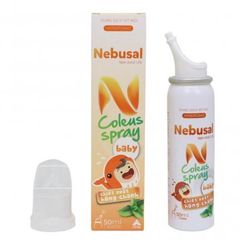 Xịt mũi ưu trương Nebusal COLEUS BABY 1.3% húng chanh cho trẻ sơ sinh