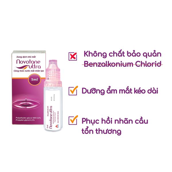 Nước mắt nhân tạo Novotane ultra