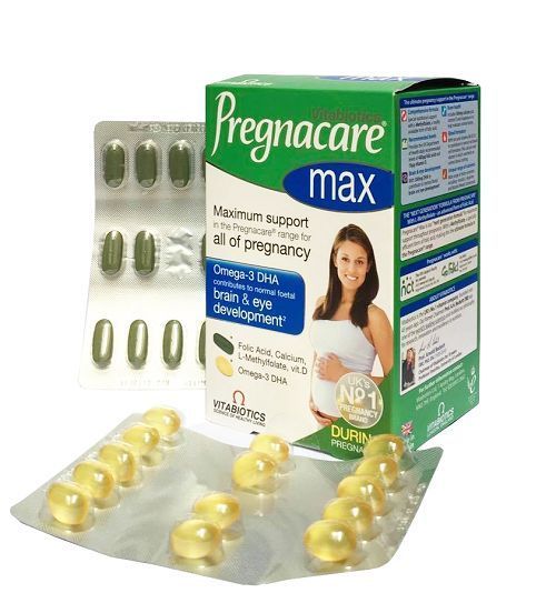 Vitamin bổ bầu Pregnacare Max nhập khẩu Anh Quốc