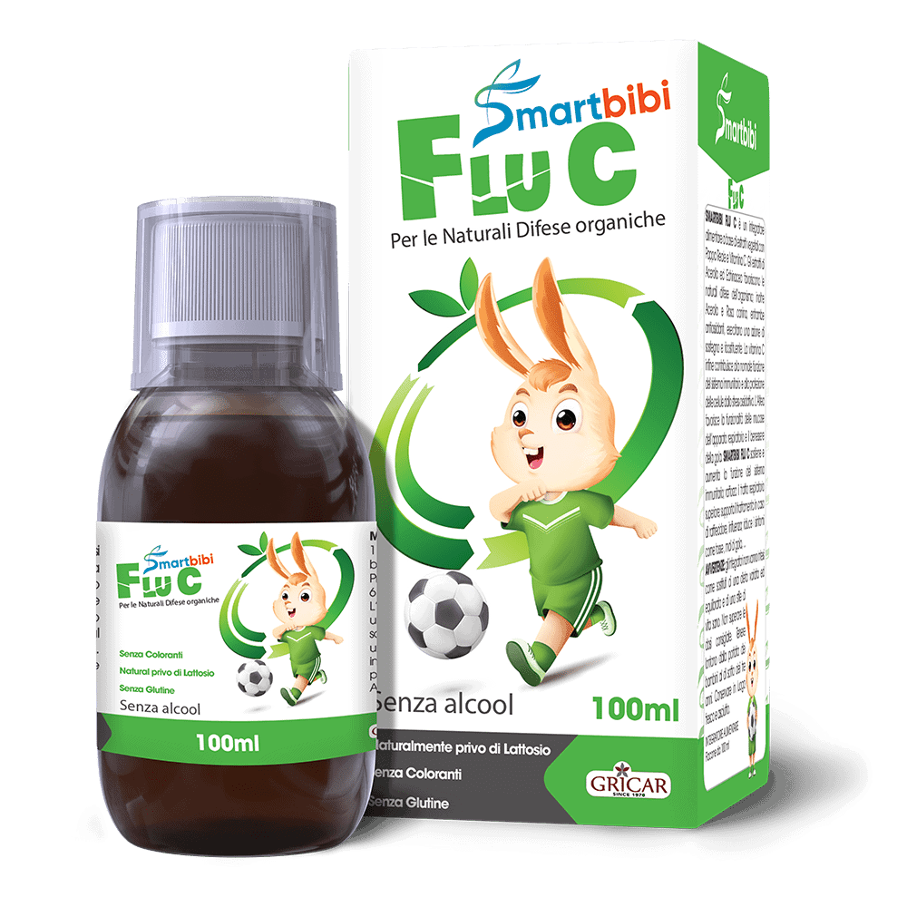 Siro Vitamin C trái cây Smartbibi Flu C cho trẻ trên 6 tháng tuổi chai 100ml