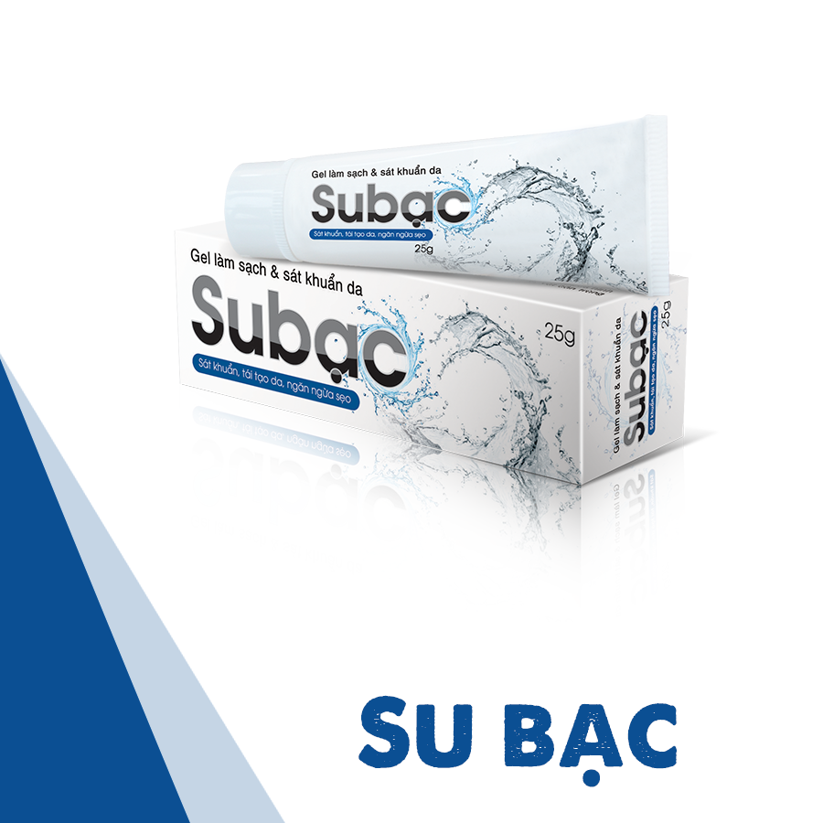 Subạc bổ sung nano bạc làm sạch da kháng khuẩn cho trẻ sơ sinh tuýp 25g