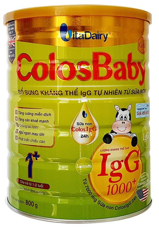 Sữa non Vitadairy Colos baby 1-2 tuổi (800gr)