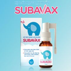 Xịt mũi lợi khuẩn Subavax voi xanh cho trẻ trên 1 tuổi