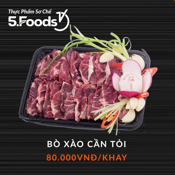  Bò xào cần tỏi (sơ chế) 