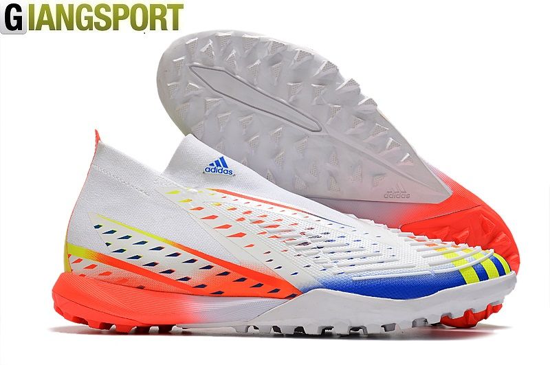 Giày sân cỏ nhân tạo Adidas Predator Edge không dây trắng đế TF