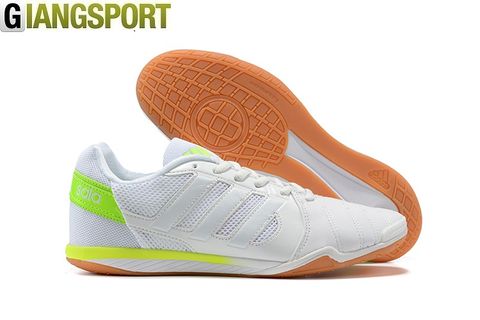 Giày futsal Adidas Super Sala trắng xanh IC