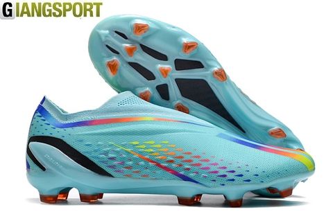 Giày sân cỏ tự nhiên Adidas XSpeedPortal không dây xanh đế FG