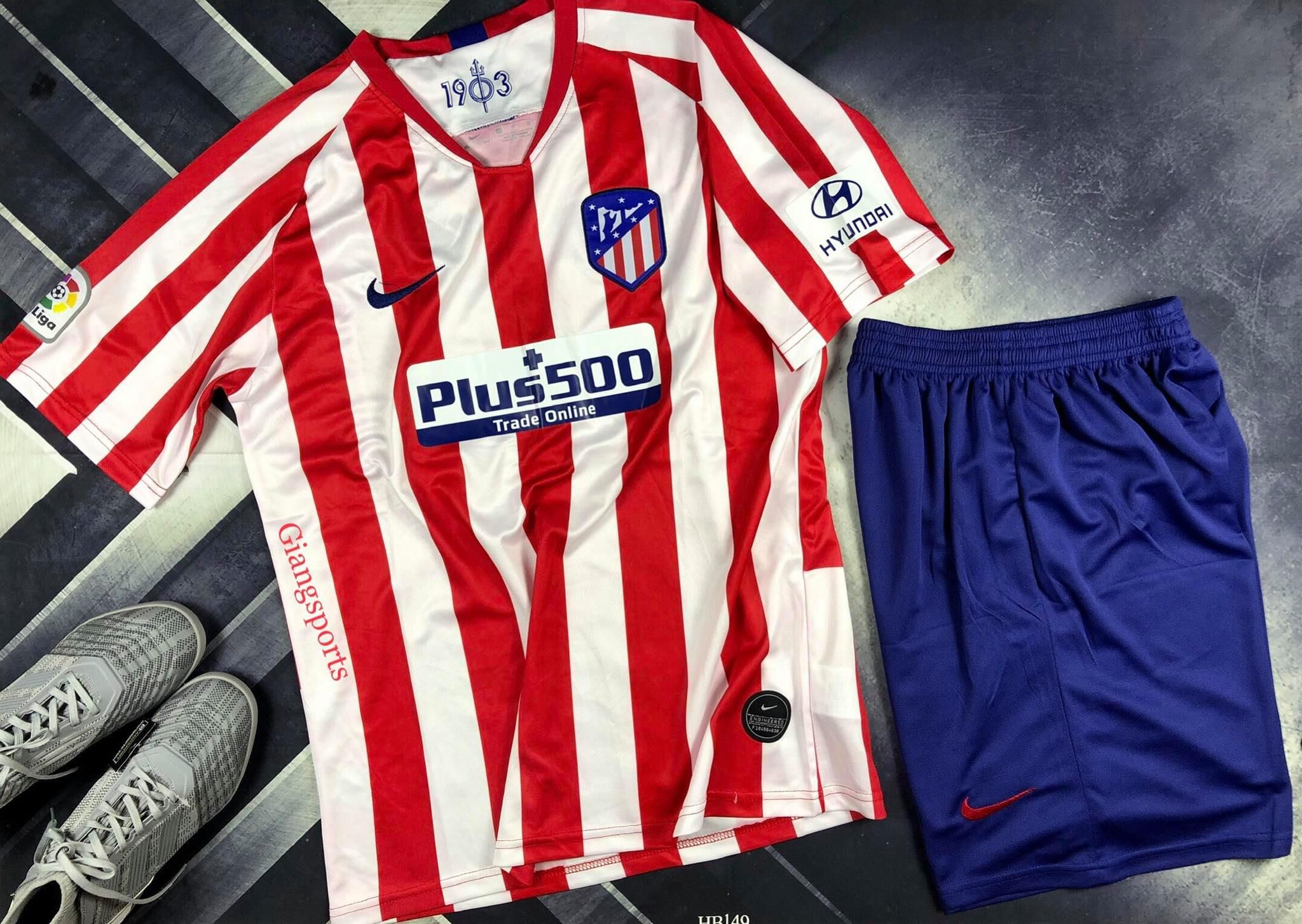 Áo bóng đá CLB Atlético de Madrid 2019/2020 (Đặt may) - Home Kit