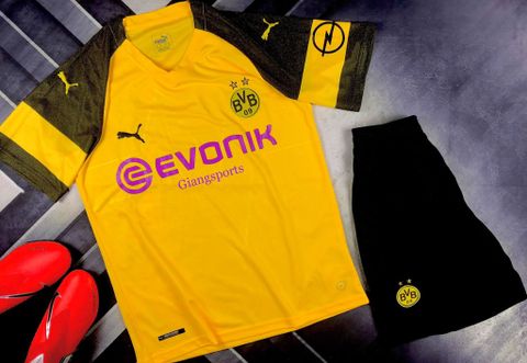 Áo bóng đá CLB Borussia Dortmund 2018/2019 (Đặt may) - Home Kit