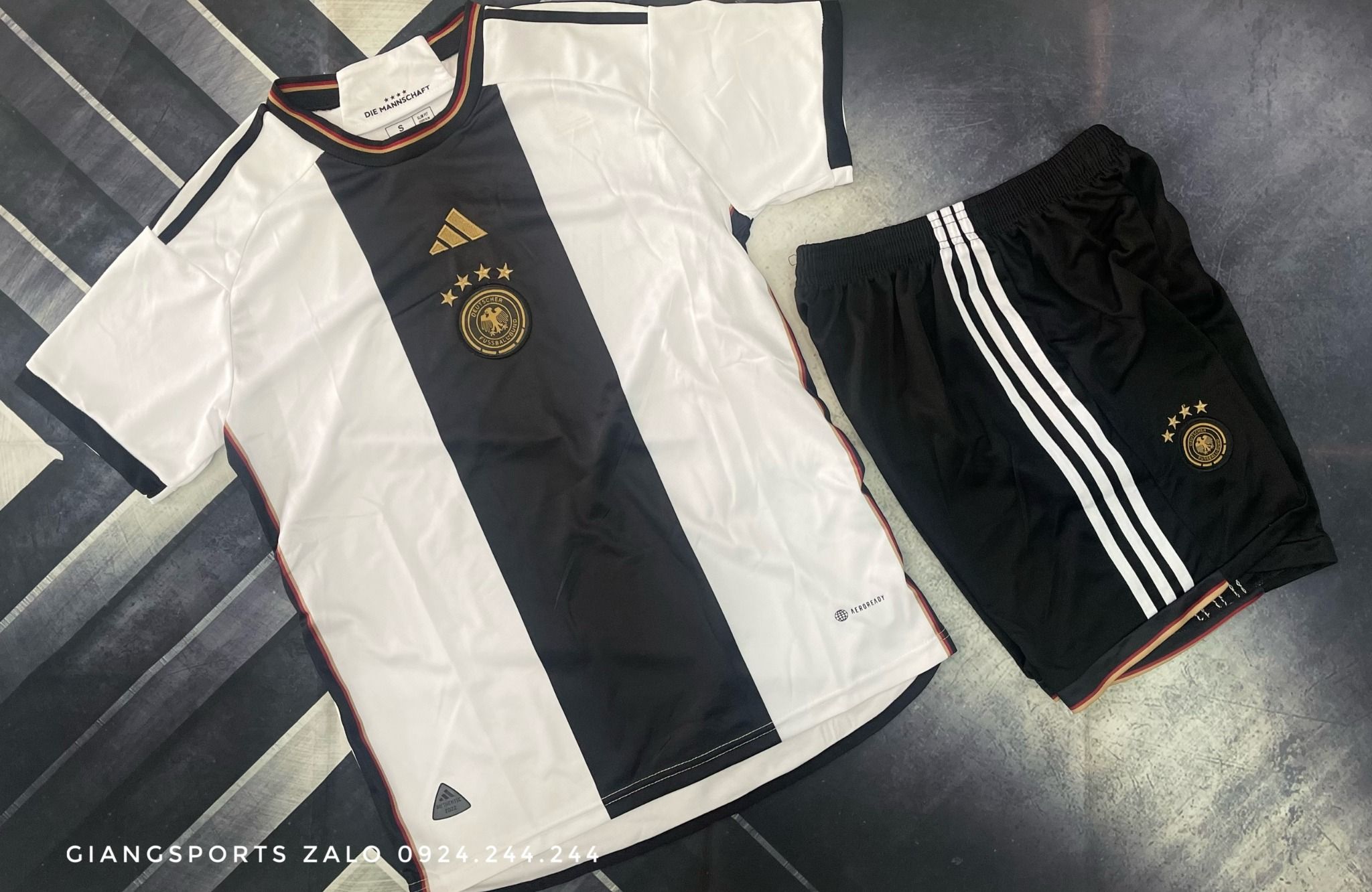 Áo bóng đá World Cup 2022 Quốc Gia Đức (Made in Thailand) - Home Kits