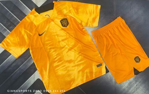 Áo bóng đá World Cup 2022 Quốc Gia Hà Lan (Made in Thailand) - Home Kits