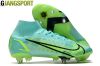 Giày sân cỏ tự nhiên Nike Mercurial Superfly VIII Elite xanh SG