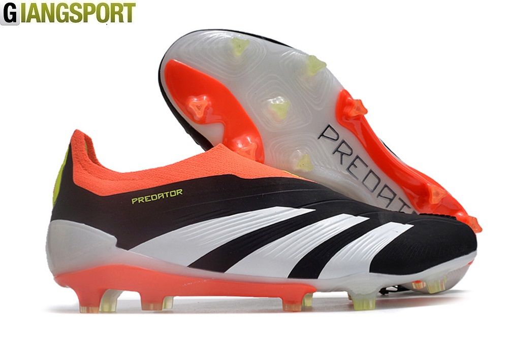 Giày sân cỏ tự nhiên Adidas Predator Accuracy+ đen đỏ không dây FG