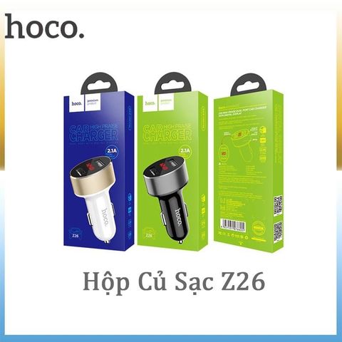 Tẩu Ôtô Hoco Z26 có 2 cổng USB (5V 2.1A)