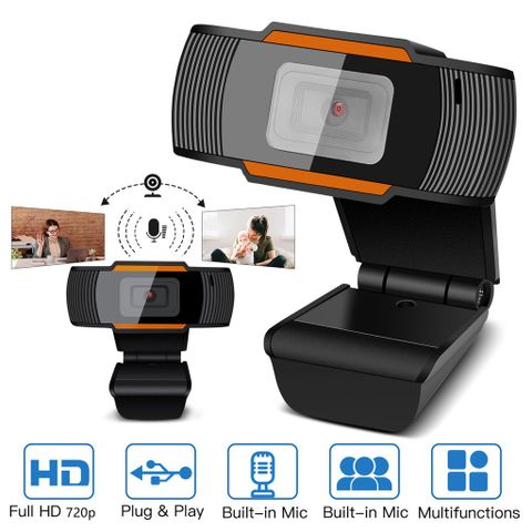 Webcam Kẹp Manual + Micro HD 720P