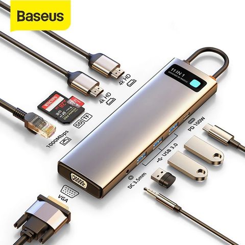 Bộ chuyển đổi Baseus CAHUB-CT0G 11in1