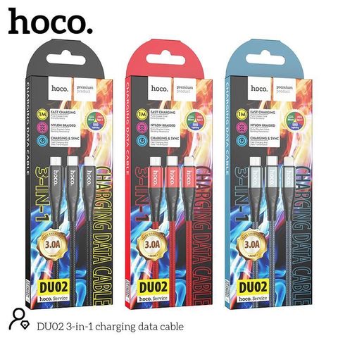 Cáp dù 3 đầu Hoco DU02