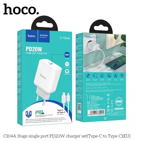 Bộ sạc nhanh 20w Hoco C104A