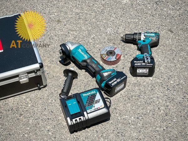  BỘ SẢN PHẨM (DHP484＋DGA408) MAKITA DLX2215TX2 