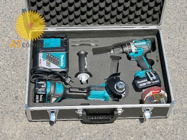  BỘ SẢN PHẨM (DHP484＋DGA408) MAKITA DLX2215TX2 