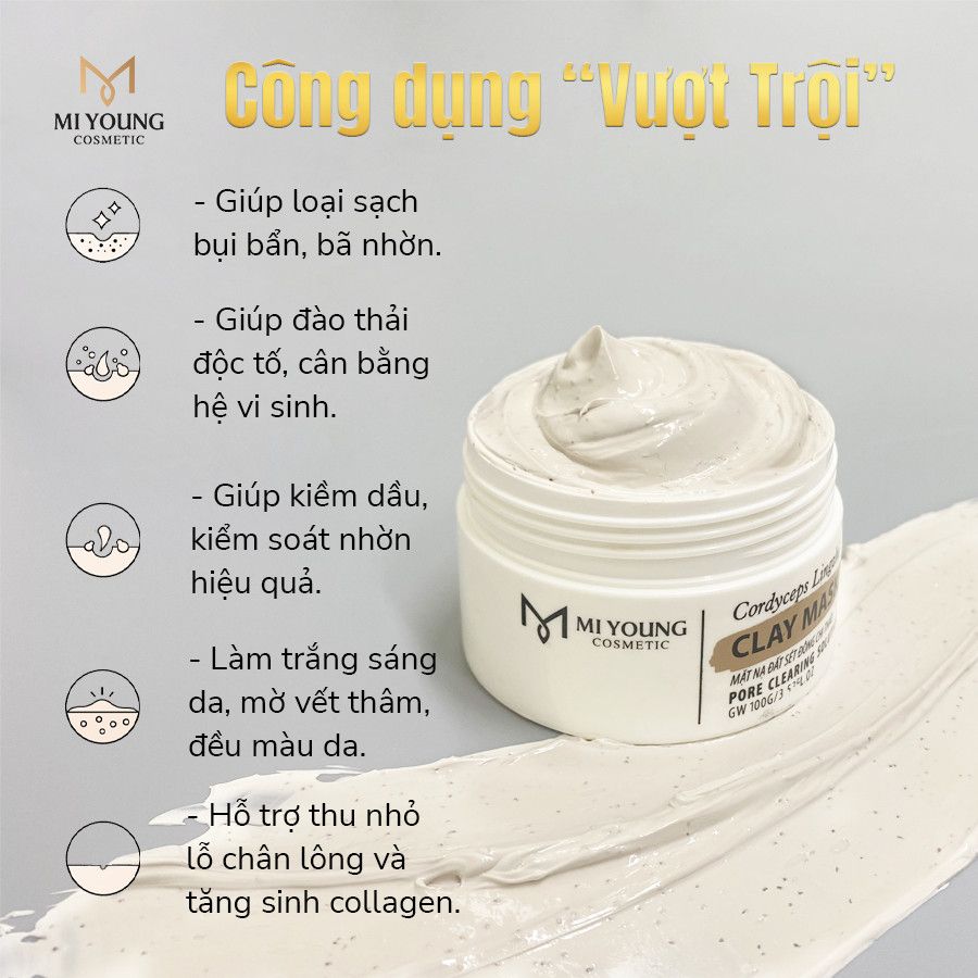 MẶT NẠ ĐẤT SÉT ĐÔNG CHI THẢO