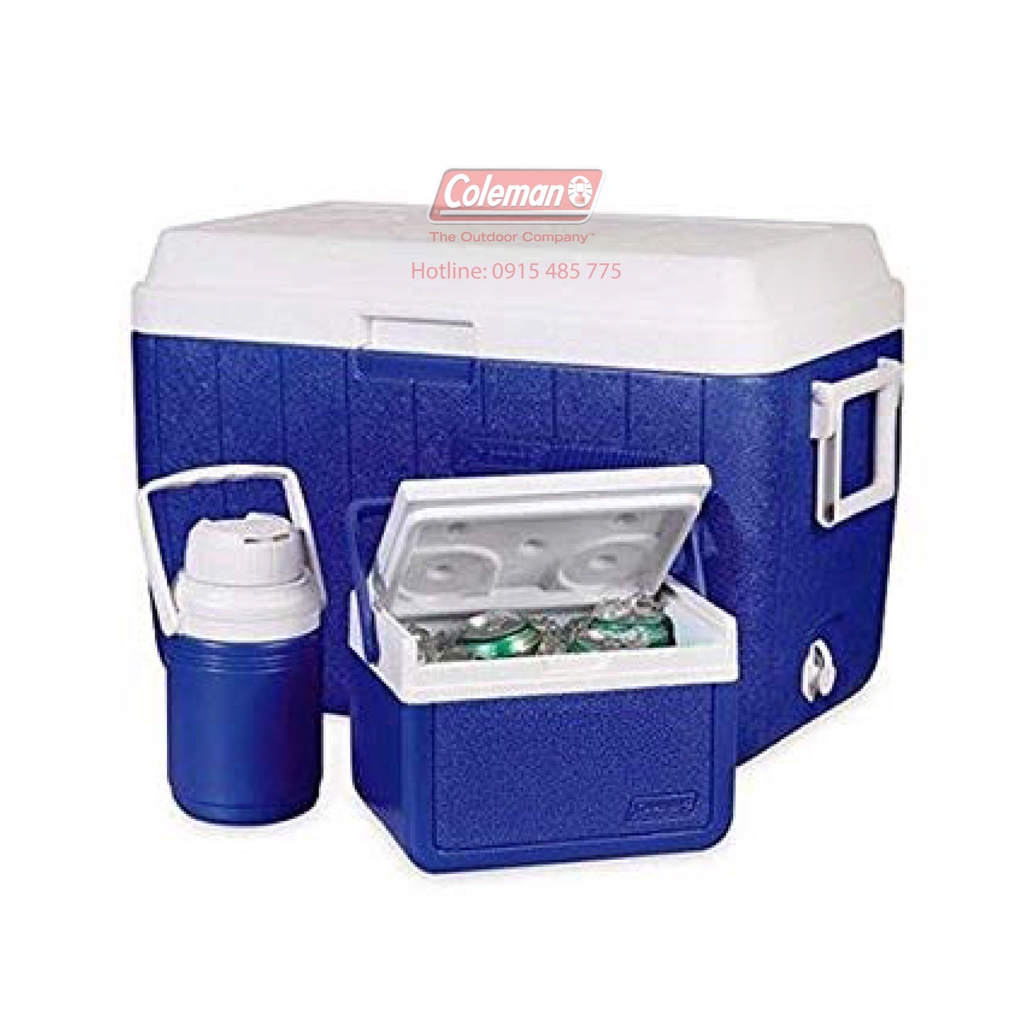 Bộ thùng giữ nhiệt 5295A780G - 51.1L - Xanh 54 QT Cooler Combo (5 Qt & 1/3 Gal) (Blue)