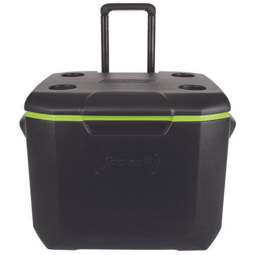 Thùng Coleman giữ lạnh 30005184 - 57L - tay kéo Cooler 60 QT Wheeled Blk/Grn/Blk
