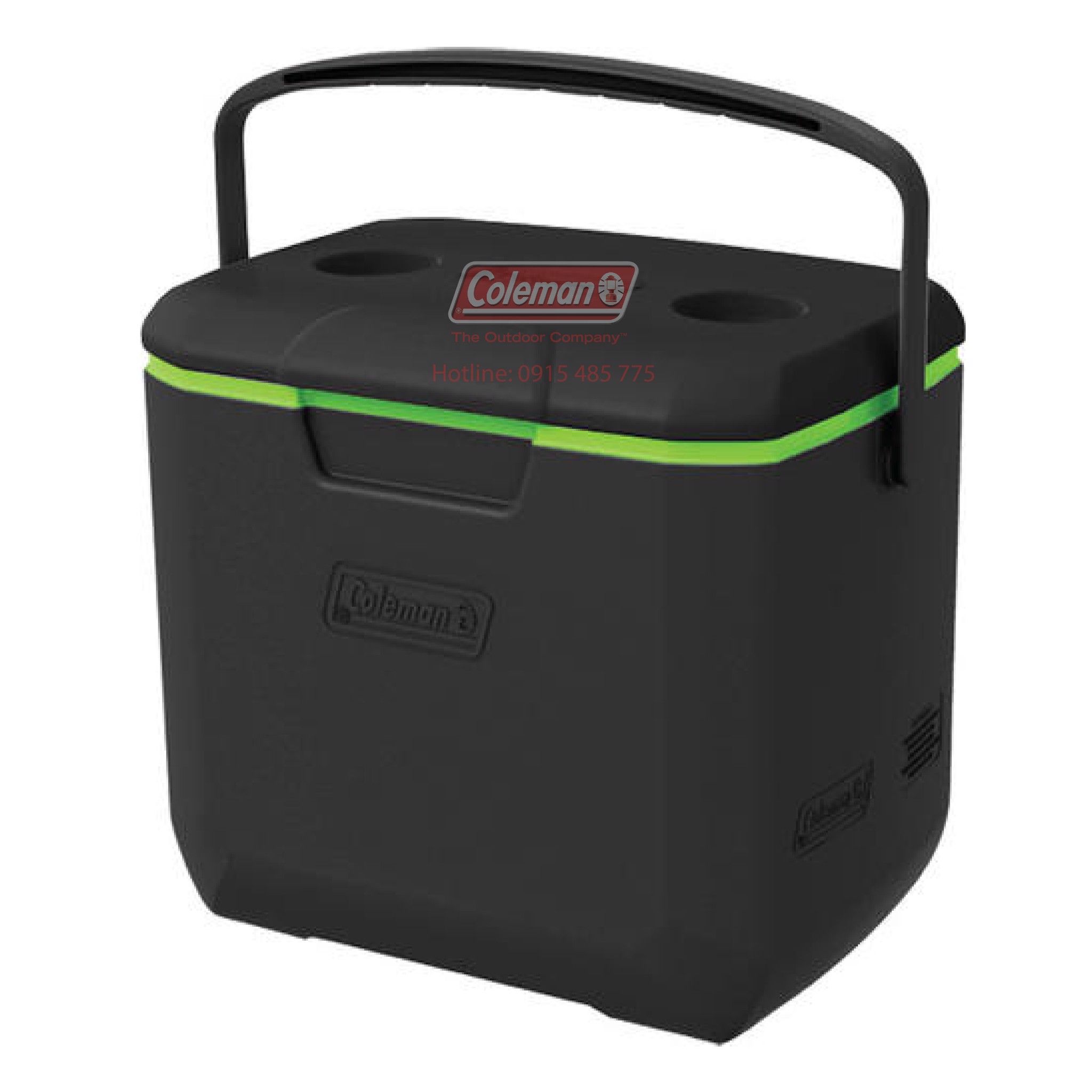 Thùng Coleman giữ lạnh - 300004552 - 28L Cooler 30Qt Blk/Grn/Blk