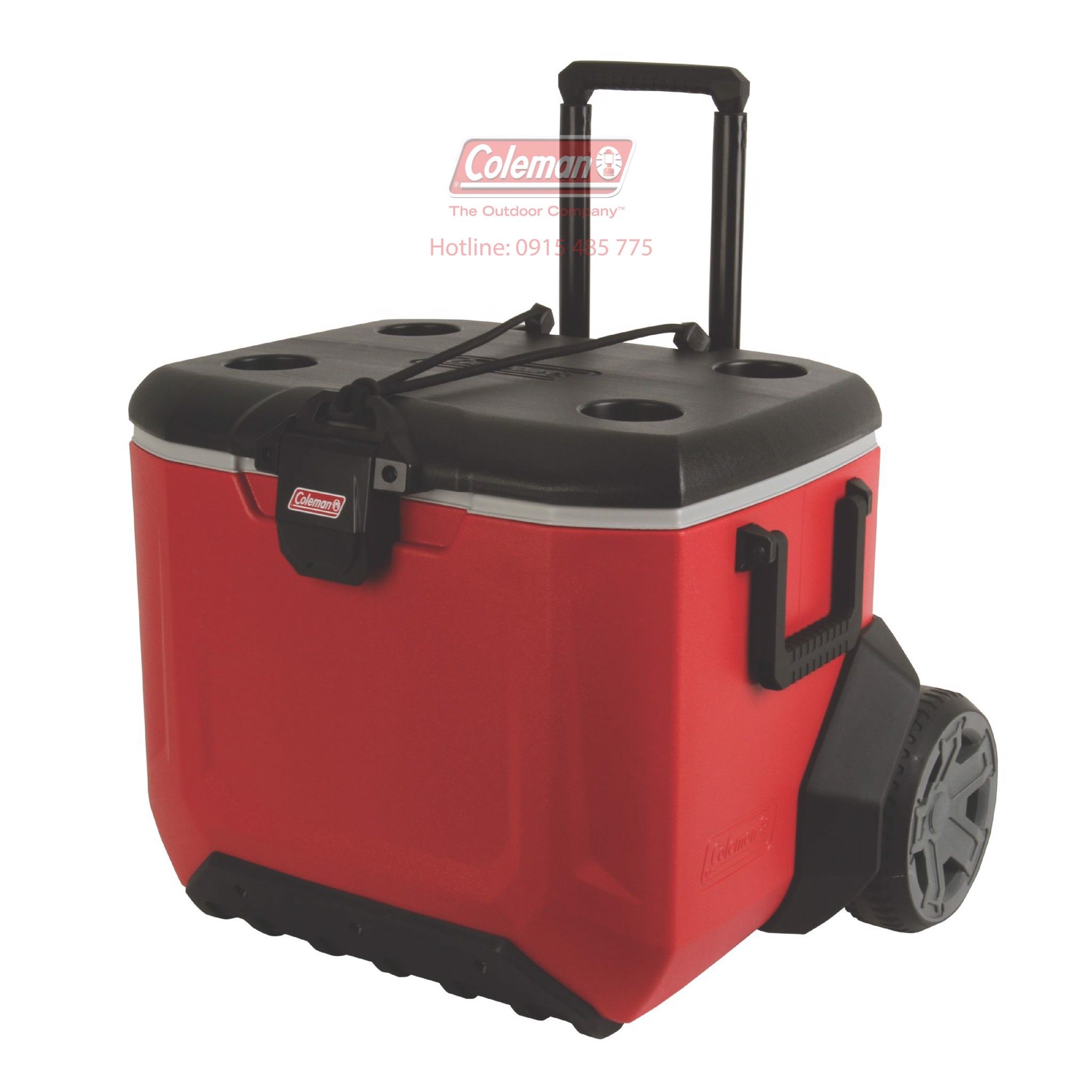 Thùng giữ lạnh Coleman tay kéo cao cấp 52L đỏ 3000004144