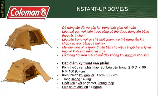  Lều cắm trại 5-6 người Touch Wide Dome 2000038138 (4831) 