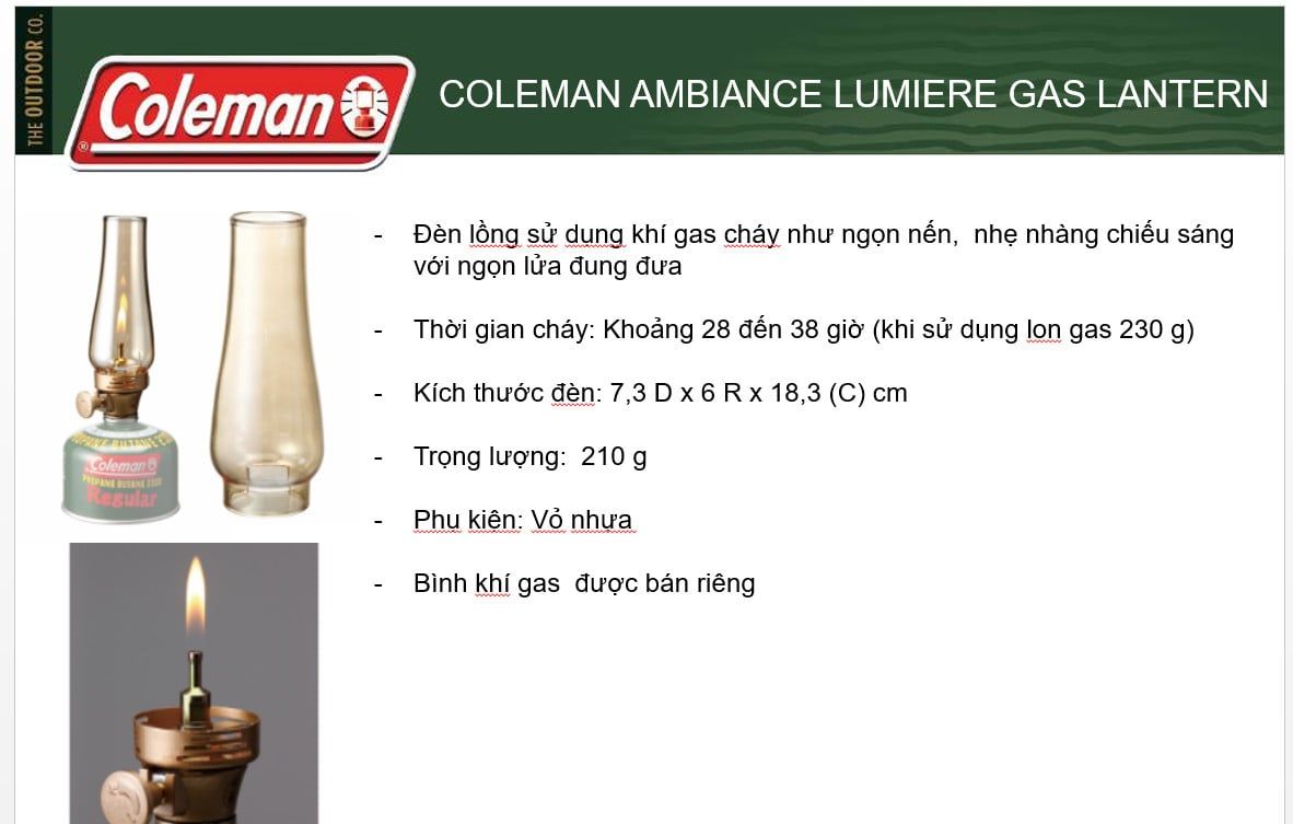 Đèn bàn Coleman 205588 - 120x60x40/70 (h)cm (5882)