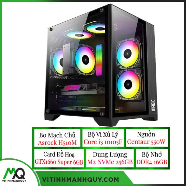 i3-10105F + H510M-A Core Intel i3-10105F LGA1200-M.B B Memória