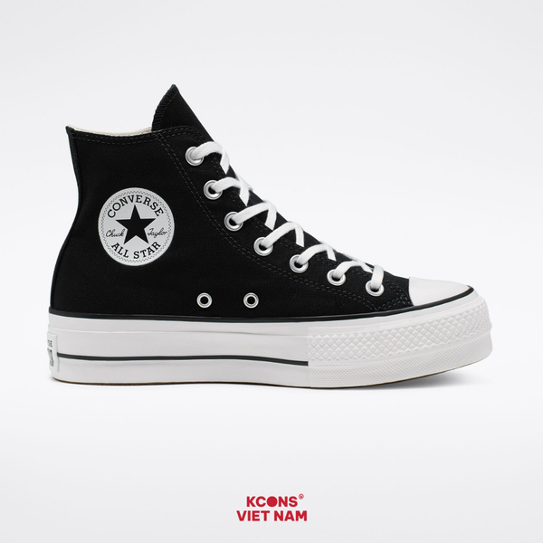  Giày Converse Chuck Taylor All Star Canvas Platform Black High Top 560845C 