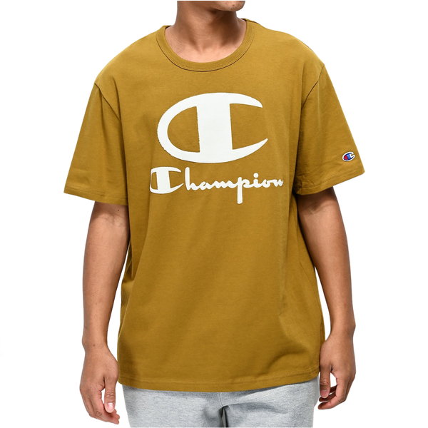  Áo thun Unisex Champion Heritage Tee w/Multi Tech Graphics-Furry poly logo | Imperial Gold 