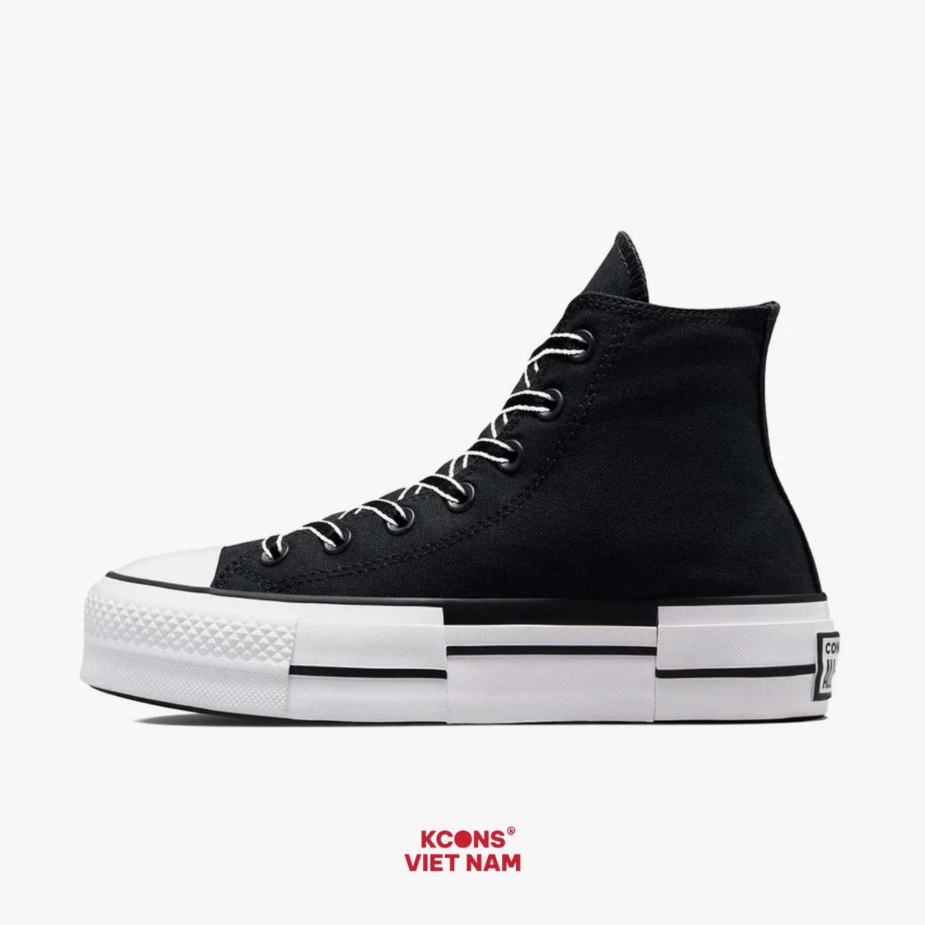  Giày Converse Platform Outline Sketch BLACK High Top A05071C 