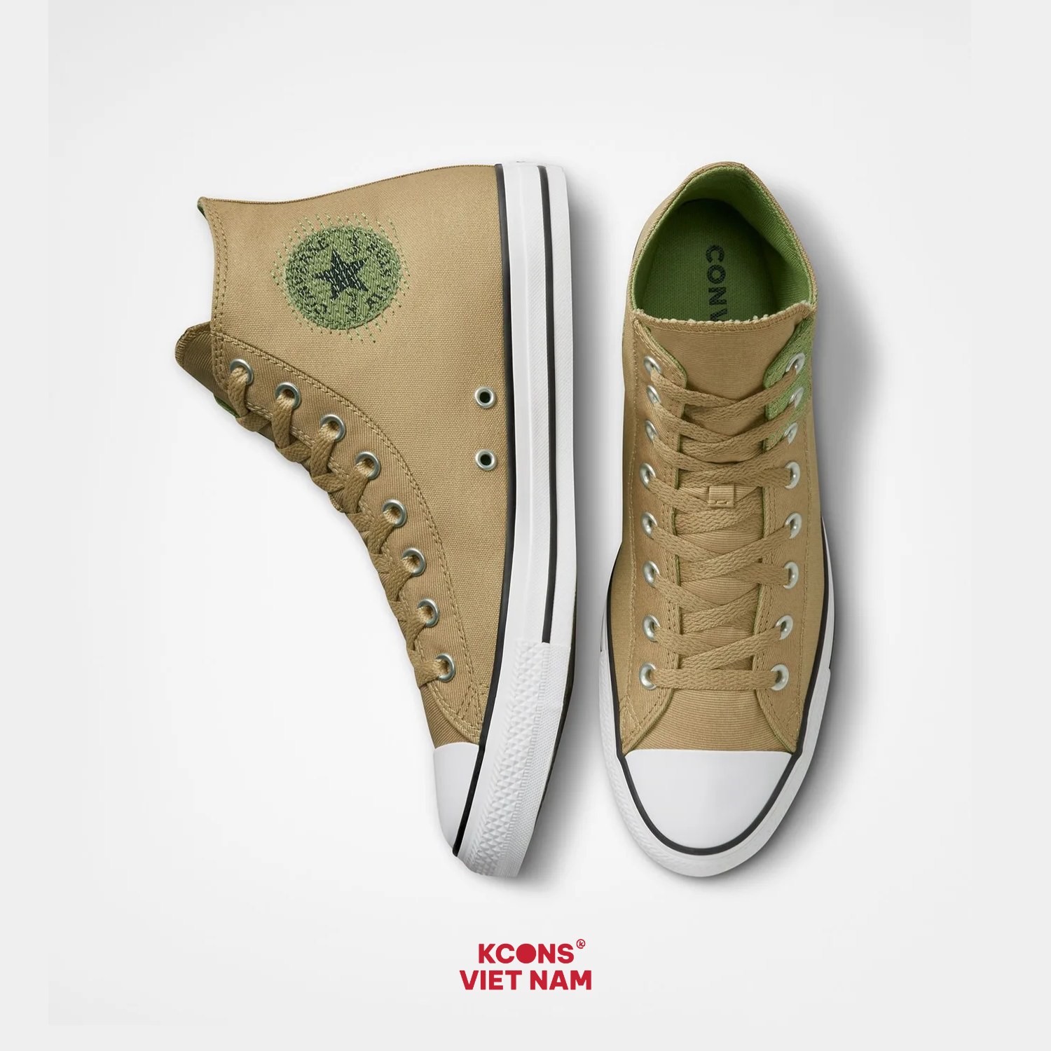 Giày Converse Chuck Taylor All Star Stitched Patch Utility High Top Nomad Khaki A03411C