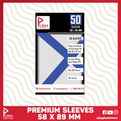 Play Plus Premium Sleeves - bọc bài cao cấp - dày 100 microns - 58 x 89 mm (50 cái)