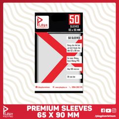 Play Plus Premium Sleeves - bọc bài cao cấp - dày 100 microns - 65 x 90 mm (50 cái)