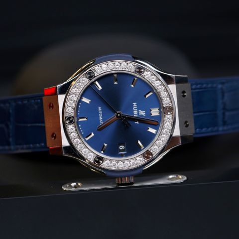 Đồng hồ Hublot Classic Fusion 38mm automatic Blue (kim độ)