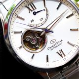 Orient Star Semi Skeleton White Dial RE-AT0003S00B